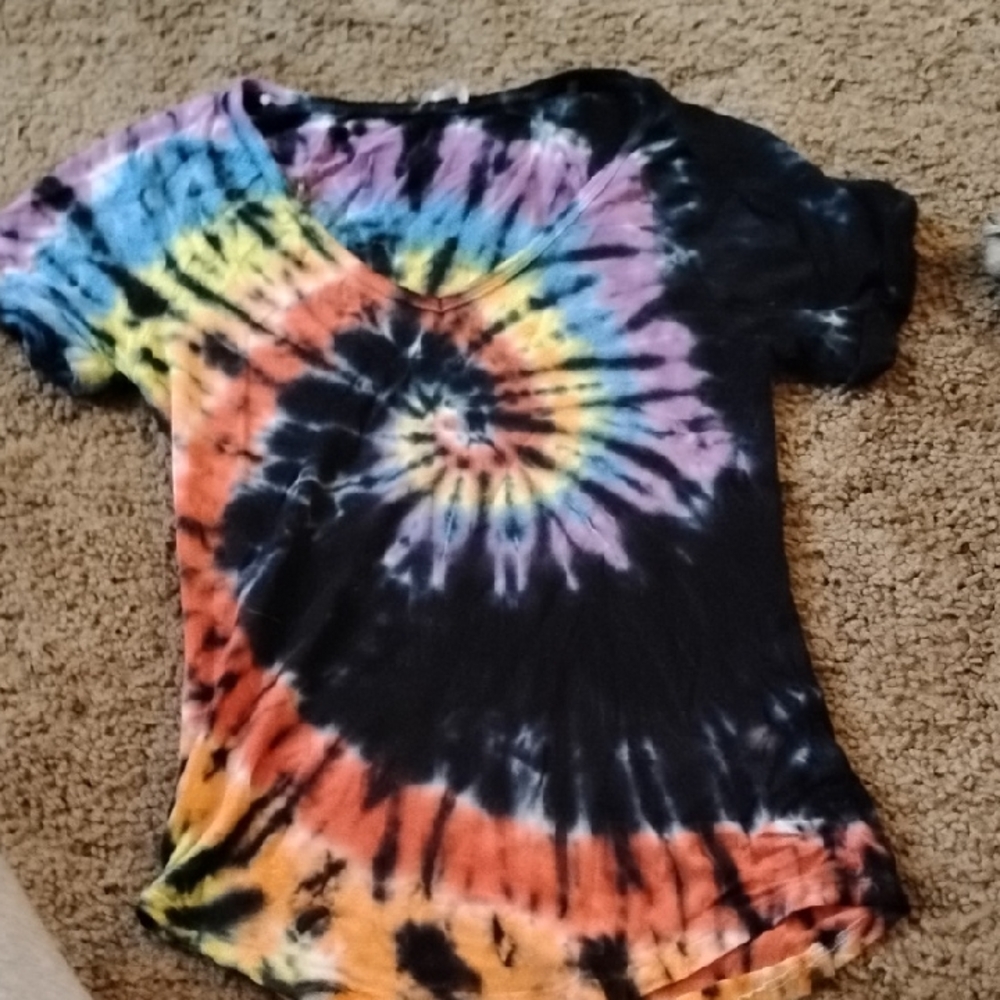 Rainbow Spiral Tie-Dye Short Sleeve Tee